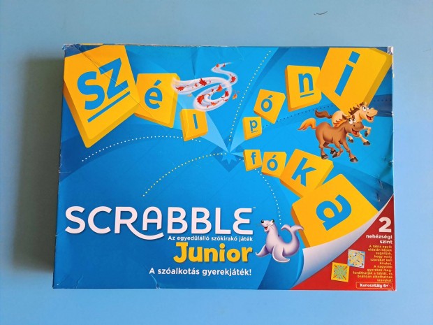 Scrabble Junior, jszer, 6+ v, hinytalan [985]